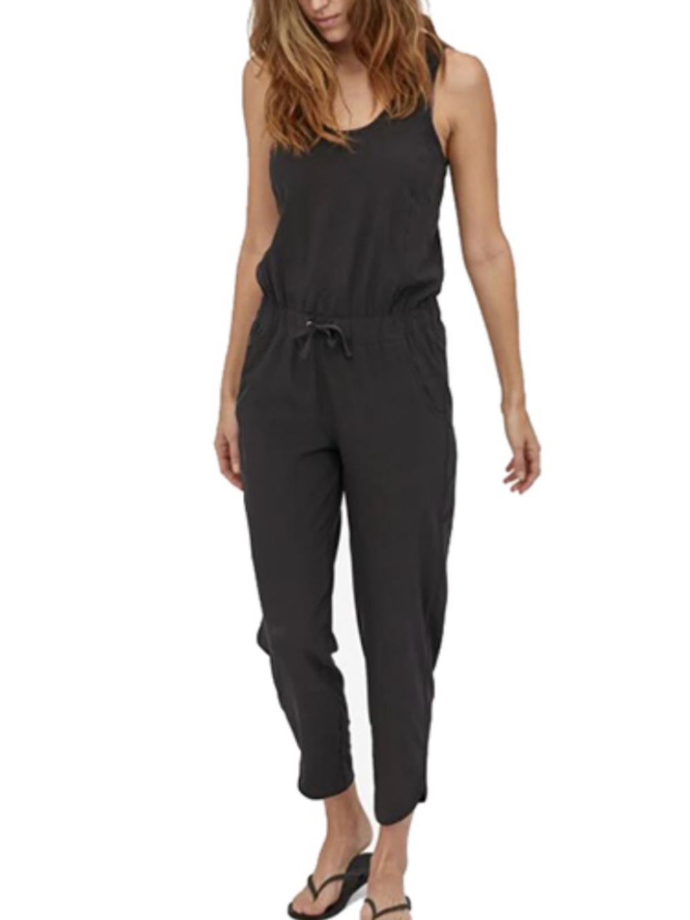 Patagonia Fleetwith Romper Small Black Stretch Athleisure Jumpsuit